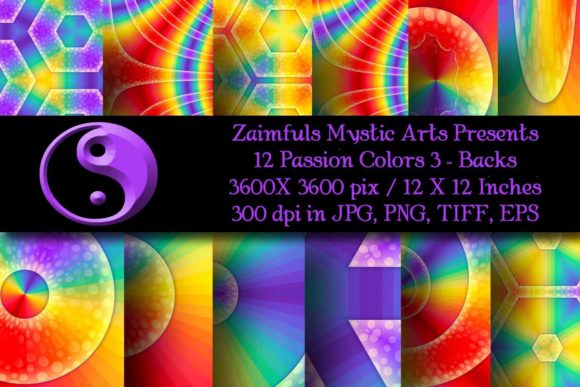 12 Passion Colors Backgrounds #3: Vibrant Digital Design Assets