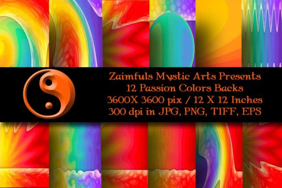 12 Passion Colors: Premium Digital Papers for Every Project