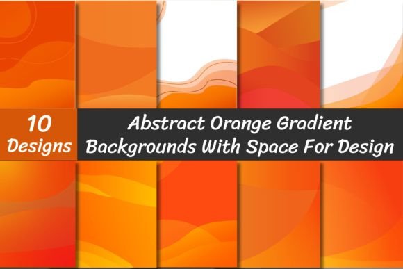 Abstract Orange Gradient Backgrounds: A Modern Design Toolkit