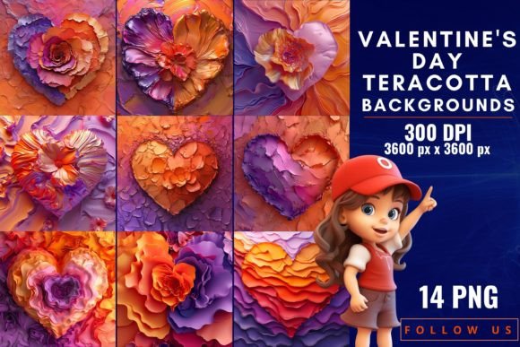 Earthy Romance: Using Terracotta Backgrounds for Valentine's Day