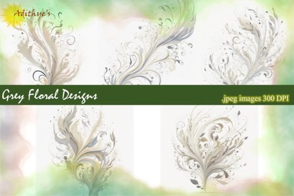 Elegant Versatility: Mastering Grey Floral Design Backgrounds