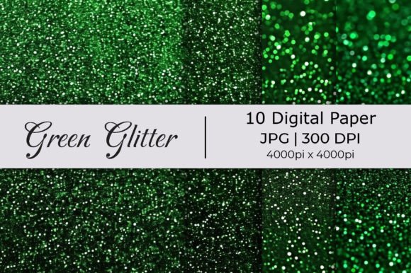 Elevate Your Brand with Green Big Glitter Paper Backgrounds