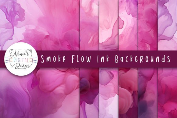 Elevate Your Designs with Smoke Flow Ink Backgrounds