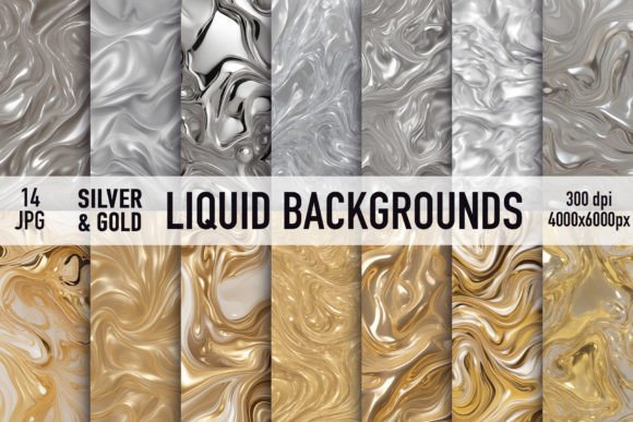 Elevate Your Visuals: The Power of Liquid Gold & Silver Backgrounds