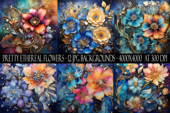 Ethereal Floral Backgrounds for Dreamy Designs