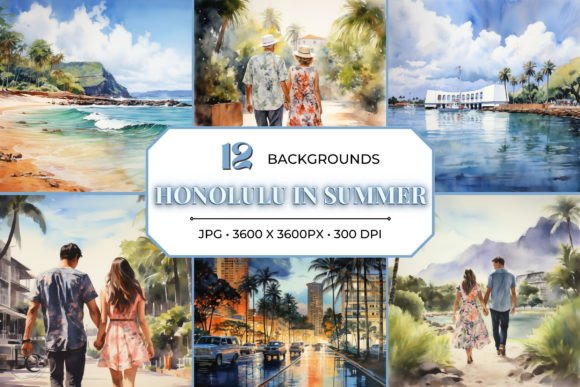Honolulu in Summer Travel Backgrounds: Capture Paradise