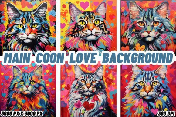 Main Coon Love Backgrounds: Heartfelt Visuals for Your Projects