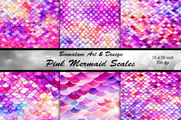 Pink Mermaid Scales Backgrounds: A Splash of Whimsy for Your Designs