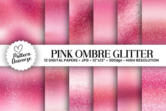 Sparkle and Gradient: Mastering Pink Ombre Glitter Backgrounds