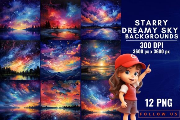 Starry Dreamy Sky Backgrounds: Elevate Your Digital Canvas