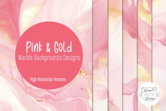 Stunning Pink and Gold Marble Backgrounds for Modern Design