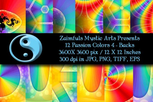 Unlock Creative Depth with 12 Passion Colors Backgrounds #4