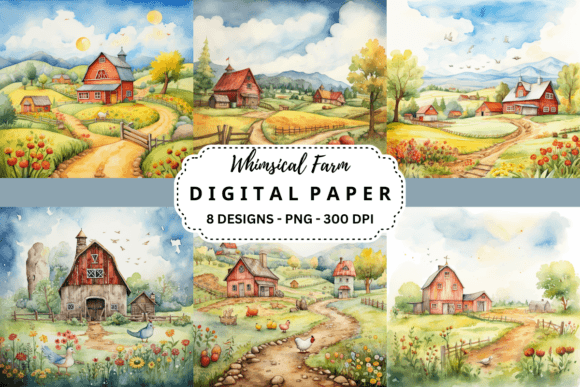Whimsical Farm Backgrounds: Adding Rustic Charm to Modern Design